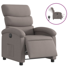 vidaXL tópszínű szövet elektromos dönthető fotel (3203962) bútor