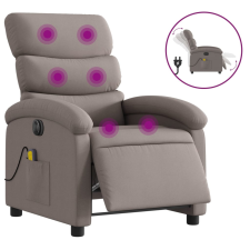 vidaXL tópszínű szövet elektromos dönthető masszázsfotel (3203974) masszázsfotel