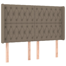 vidaXL tópszínű szövet fejtámla szárnyakkal 147x16x118/128 cm (3119918) ágy és ágykellék