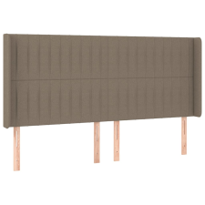 vidaXL tópszínű szövet fejtámla szárnyakkal 163x16x118/128 cm (3119828) ágy és ágykellék