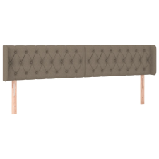 vidaXL tópszínű szövet fejtámla szárnyakkal 183x16x78/88 cm (3119122) ágy és ágykellék