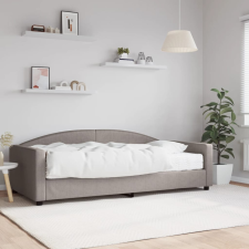 vidaXL tópszínű szövet kanapéágy matraccal 100 x 200 cm ágy és ágykellék