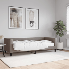 vidaXL tópszínű szövet kanapéágy matraccal 80 x 200 cm bútor