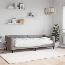 vidaXL tópszínű szövet kanapéágy matraccal 80 x 200 cm ágy és ágykellék