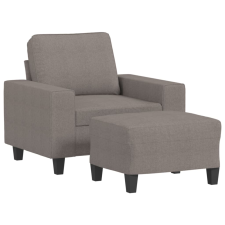 vidaXL tópszínű szövet kanapéfotel lábtartóval 60 cm bútor