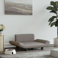 vidaXL Tópszínű szövet kutyaágy 70 x 45 x 28 cm szállítóbox, fekhely kutyáknak