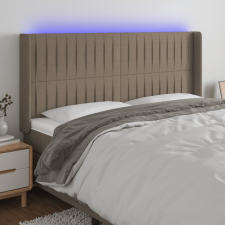 vidaXL tópszínű szövet LED-es fejtámla 163x16x118/128 cm ágy és ágykellék
