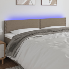 vidaXL tópszínű szövet LED-es fejtámla 200x5x78/88 cm ágy és ágykellék