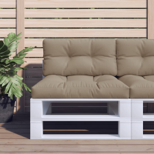 vidaXL Tópszínű szövet raklappárna 70 x 40 x 12 cm lakástextília