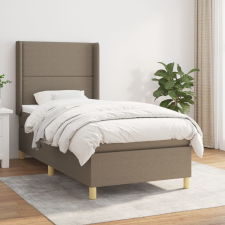vidaXL tópszínű szövet rugós ágy matraccal 100 x 200 cm ágy és ágykellék