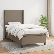 vidaXL tópszínű szövet rugós ágy matraccal 100 x 200 cm ágy és ágykellék