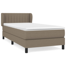 vidaXL tópszínű szövet rugós ágy matraccal 100 x 200 cm (3126385) ágy és ágykellék