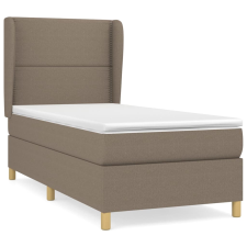 vidaXL tópszínű szövet rugós ágy matraccal 100 x 200 cm (3128425) ágy és ágykellék