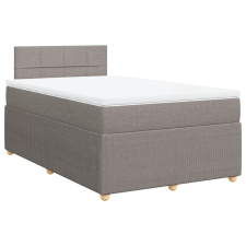 vidaXL tópszínű szövet rugós ágy matraccal 120 x 200 cm (3287427) ágy és ágykellék