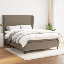 vidaXL tópszínű szövet rugós ágy matraccal 140 x 190 cm ágy és ágykellék