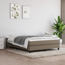 vidaXL tópszínű szövet rugós ágy matraccal 140 x 190 cm ágy és ágykellék