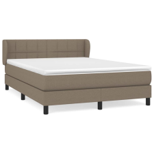 vidaXL tópszínű szövet rugós ágy matraccal 140 x 190 cm (3126241) ágy és ágykellék