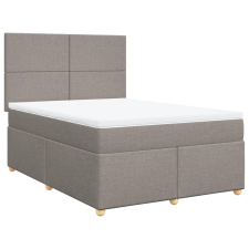 vidaXL tópszínű szövet rugós ágy matraccal 160 x 200 cm (3291328) ágy és ágykellék