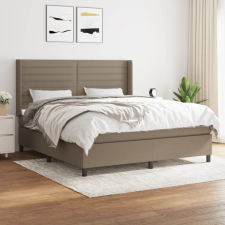vidaXL tópszínű szövet rugós ágy matraccal 180 x 200 cm ágy és ágykellék