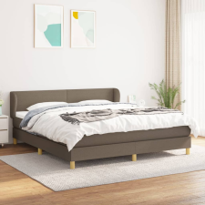 vidaXL tópszínű szövet rugós ágy matraccal 180 x 200 cm ágy és ágykellék