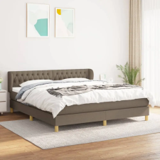 vidaXL tópszínű szövet rugós ágy matraccal 180 x 200 cm ágy és ágykellék