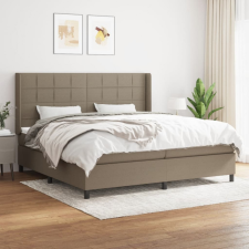 vidaXL tópszínű szövet rugós ágy matraccal 200 x 200 cm ágy és ágykellék