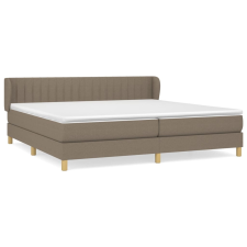 vidaXL tópszínű szövet rugós ágy matraccal 200 x 200 cm (3126993) ágy és ágykellék