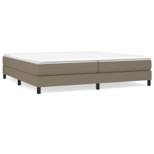 vidaXL tópszínű szövet rugós ágy matraccal 200 x 200 cm (3144105) ágy és ágykellék