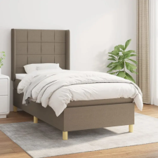 vidaXL tópszínű szövet rugós ágy matraccal 80 x 200 cm ágy és ágykellék