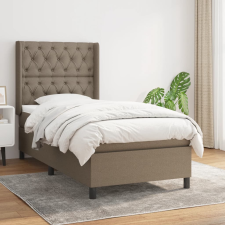 vidaXL tópszínű szövet rugós ágy matraccal 80 x 200 cm ágy és ágykellék
