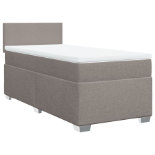 vidaXL tópszínű szövet rugós ágy matraccal 80 x 200 cm ágy és ágykellék