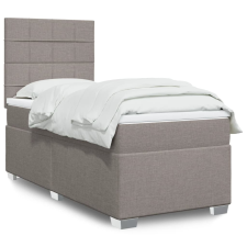 vidaXL tópszínű szövet rugós ágy matraccal 80 x 200 cm ágy és ágykellék