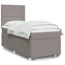 vidaXL tópszínű szövet rugós ágy matraccal 80 x 200 cm ágy és ágykellék