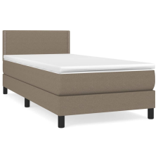 vidaXL tópszínű szövet rugós ágy matraccal 80 x 200 cm (3139933) ágy és ágykellék