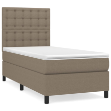 vidaXL tópszínű szövet rugós ágy matraccal 80 x 200 cm (3142053) ágy és ágykellék