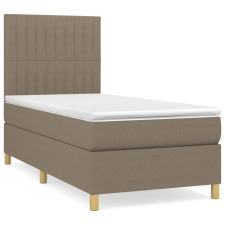vidaXL tópszínű szövet rugós ágy matraccal 80 x 200 cm (3142453) ágy és ágykellék