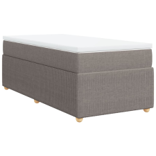 vidaXL tópszínű szövet rugós ágy matraccal 80 x 200 cm (3285529) ágy és ágykellék