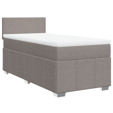 vidaXL tópszínű szövet rugós ágy matraccal 80 x 200 cm (3286892) ágy és ágykellék