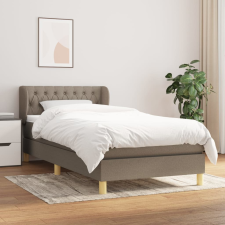 vidaXL tópszínű szövet rugós ágy matraccal 90 x 190 cm ágy és ágykellék