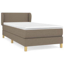 vidaXL tópszínű szövet rugós ágy matraccal 90 x 190 cm (3126689) ágy és ágykellék