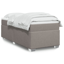 vidaXL tópszínű szövet rugós ágy matraccal 90 x 200 cm ágy és ágykellék