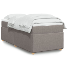 vidaXL tópszínű szövet rugós ágy matraccal 90 x 200 cm ágy és ágykellék