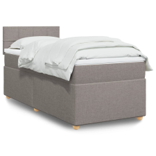 vidaXL tópszínű szövet rugós ágy matraccal 90 x 200 cm ágy és ágykellék
