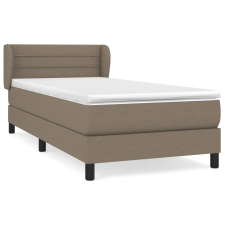 vidaXL tópszínű szövet rugós ágy matraccal 90 x 200 cm (3126297) ágy és ágykellék