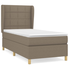vidaXL tópszínű szövet rugós ágy matraccal 90 x 200 cm (3128497) ágy és ágykellék