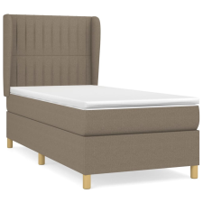 vidaXL tópszínű szövet rugós ágy matraccal 90 x 200 cm (3128657) ágy és ágykellék