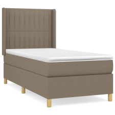 vidaXL tópszínű szövet rugós ágy matraccal 90 x 200 cm (3132125) ágy és ágykellék