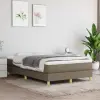 vidaXL tópszínű szövet rugós ágykeret 120 x 200 cm