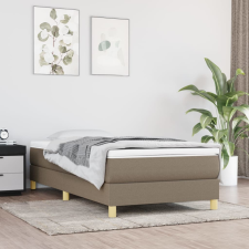 vidaXL tópszínű szövet rugós ágykeret 90 x 200 cm ágy és ágykellék