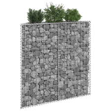 vidaXL trapéz alakú horganyzott acél gabion magaságyás 100x20x100 cm kerti tárolás
